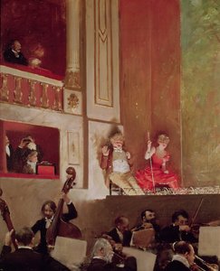 ヴァリエテ劇場、1885年頃のレビュー 作： Jean Beraud